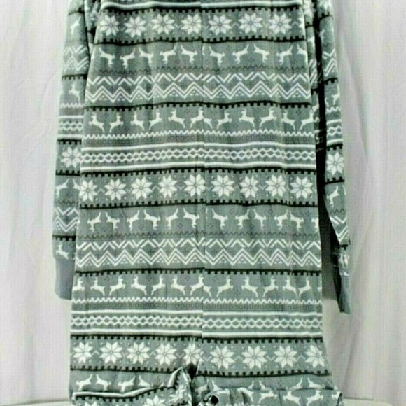 Joe Boxer Deer/Snowflake Soft 1 Piece Pajama With - Picture 5 of 7